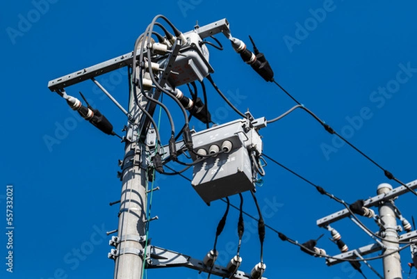 Obraz 電柱上のPASと計器用変圧変流器