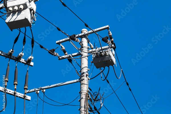 Obraz 電柱上のPASと計器用変圧変流器