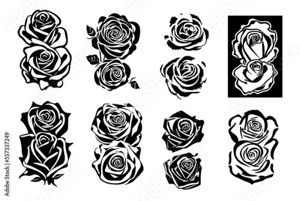 Obraz Rose Illustration Sheet 01