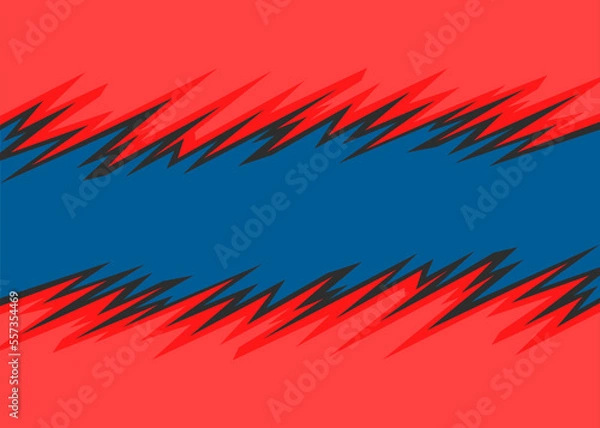 Fototapeta Abstract background with jagged spike pattern and with some copy space area