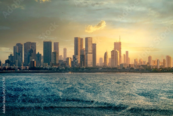 Fototapeta Mumbai is the capital city of the Indian state of Maharashtra and is known for its bustling streets and towering skyscrapers. 