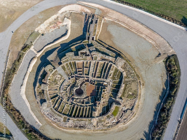 Obraz Vilars Fortress in Arbeca, Lleida Spain Iberian settlement 775 BC-300 BC