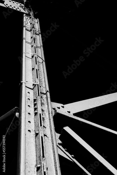 Obraz 古い跨線橋の骨組み