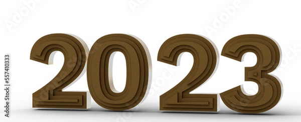 Fototapeta 2023 text flyer design on graphic