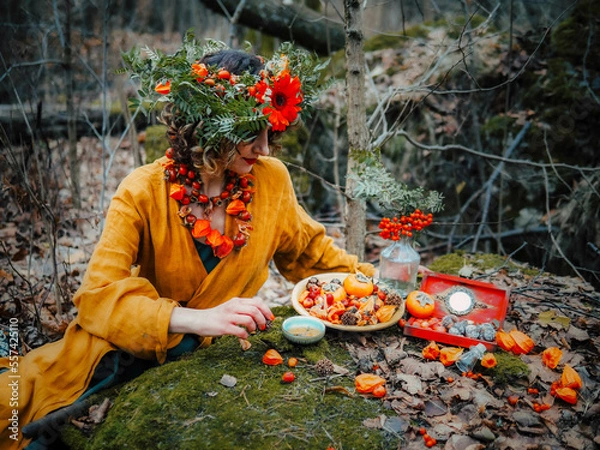 Obraz person picking flowers