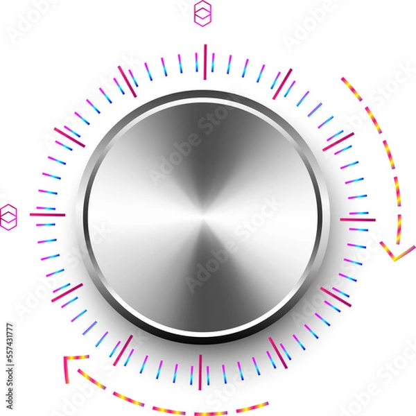 Fototapeta Switch tune navigator compass meter setting network communication decorative background