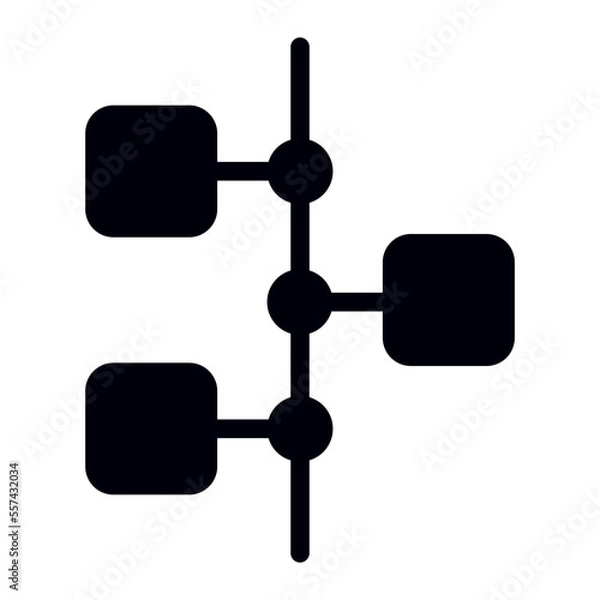 Fototapeta timeline glyph icon