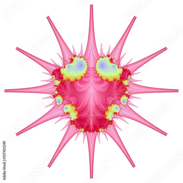 Obraz Kolor Cartoon Bug in Red Pink Blue and Yellow