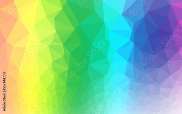 Obraz Light Multicolor, Rainbow vector polygonal pattern.