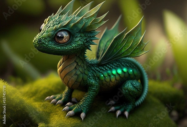 Fototapeta Generative AI.   Dragon No.11