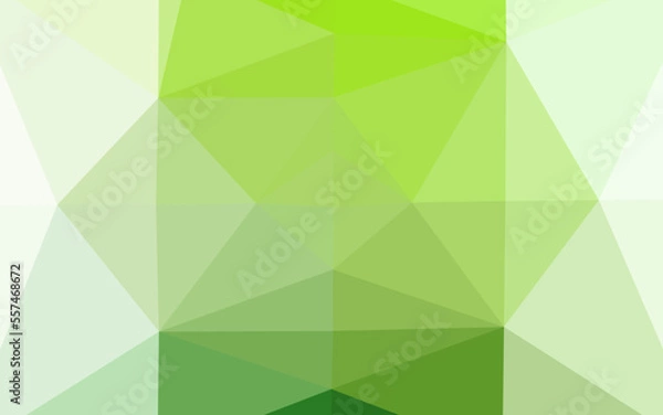 Fototapeta Light Green vector triangle mosaic template.