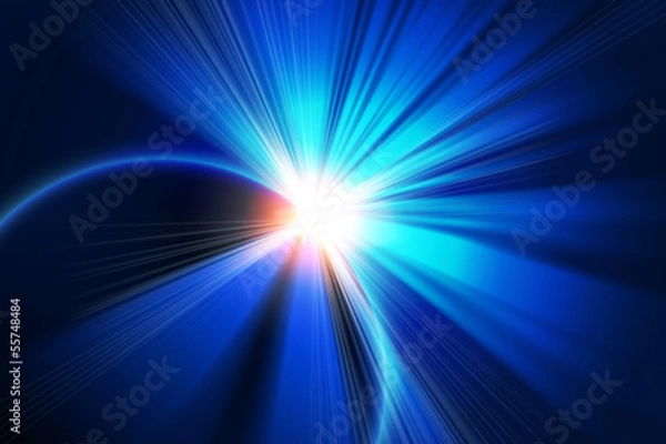 Obraz beautiful planet agaist rising sun