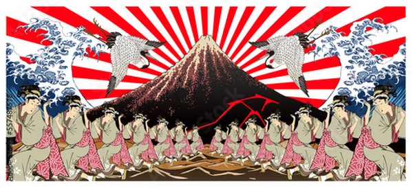 Fototapeta 浮世絵　フェスティバル　その1