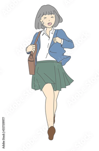 Fototapeta 走る女性