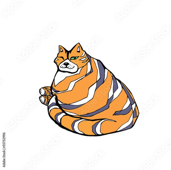 Fototapeta big red cat