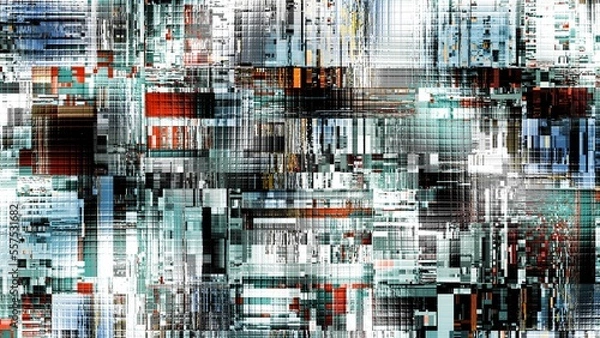 Obraz Abstract digital fractal pattern. Horizontal background with aspect ratio 16 : 9