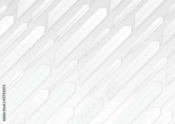 Obraz 背景　グレー　白　ストライプ　斜め　シンプル　幾何学　直線　グラデーション　ボーダー　模様　変更可能 Background gray white stripe diagonal simple geometric straight line gradation border pattern　Changeable