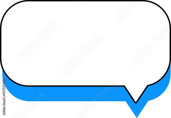 Obraz cute colorful speech bubble, text box, conversation bubble, chat box, frame talk