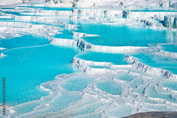Obraz Natural travertine pools and terraces