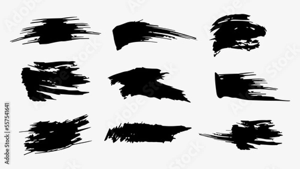 Fototapeta Brush stroke vector collection 