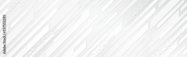 Obraz 背景　グレー　白　ストライプ　斜め　シンプル　幾何学　直線　グラデーション　ボーダー　模様　バナー  変更可能 　Background gray white stripe diagonal simple geometric straight line gradation border pattern　banner　Changeable