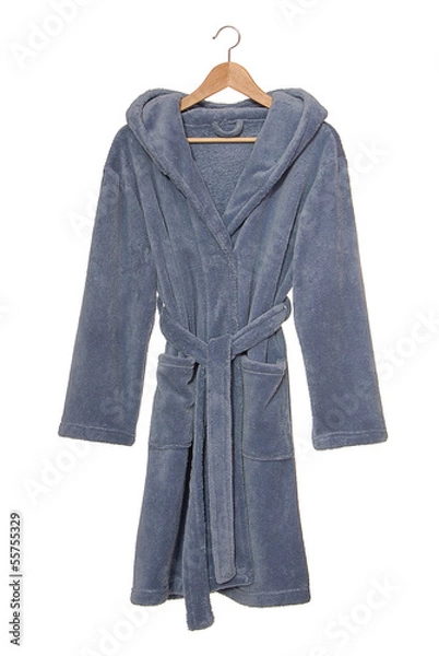 Fototapeta Blue bathrobe