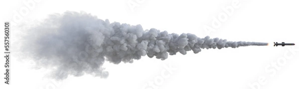 Fototapeta Rakete, transparenter Hintergrund, Start, Bombe, Feuer, Rauch, Feuerwerk, abheben, png, 3d, explosion, isoliert, Krieg, Verteidigung, Luftabwehr