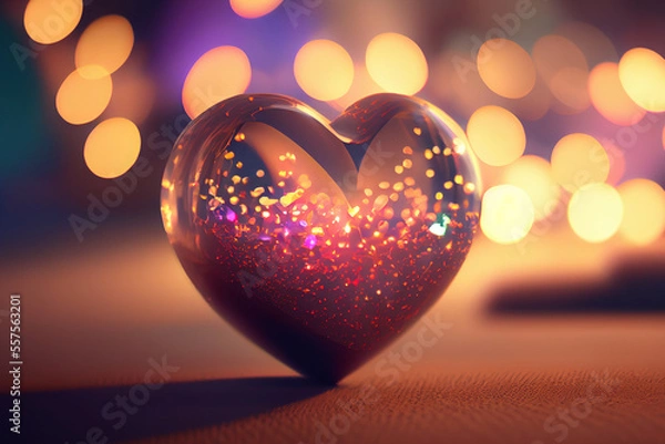 Obraz Abstract hearth illustration. Day of Valentine