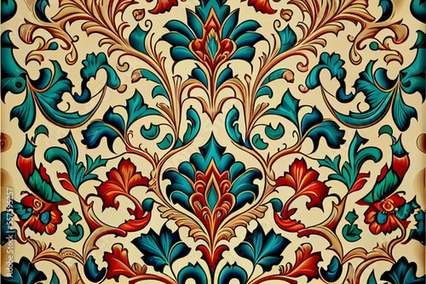 Fototapeta Ottoman Floral pattern texture