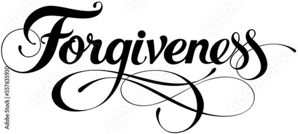 Obraz Forgiveness - custom calligraphy text