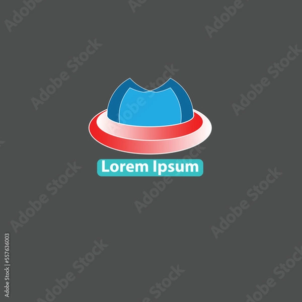 Fototapeta Logo for a social organization or association, logo with the initial letter M