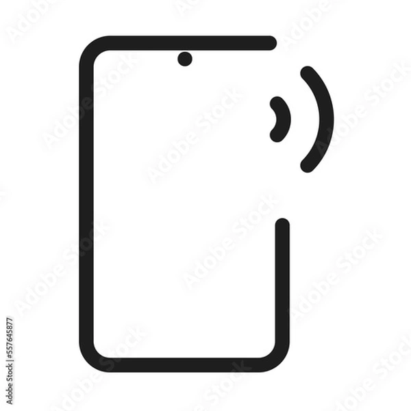 Fototapeta smartphone right side signal