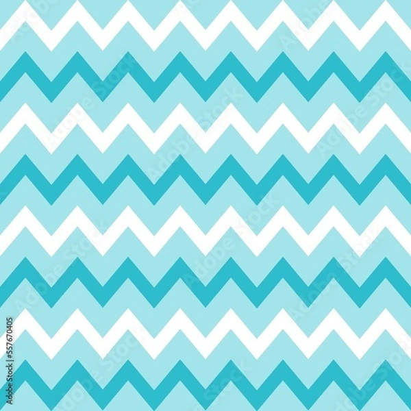Fototapeta Chevron seamless pattern, blue and white can be used in decorative designs. fashion clothes Bedding sets, curtains, tablecloths, notebooks, gift wrapping paper