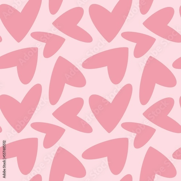 Fototapeta seamless pattern with hearts valentine background