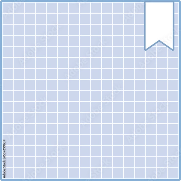 Obraz cute pastel blue paper planner, journal memo decoration