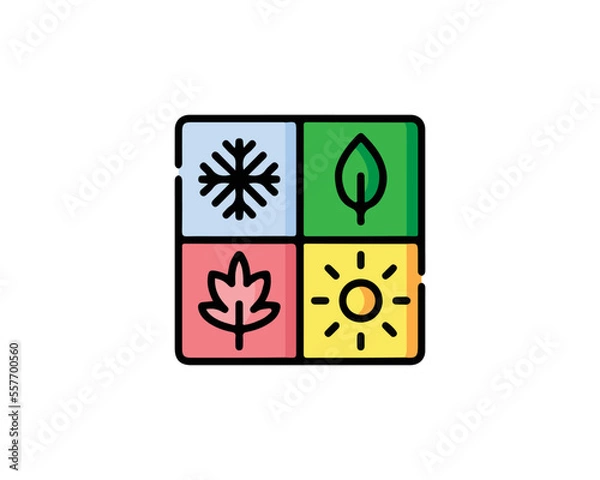 Obraz all weather vector icon design