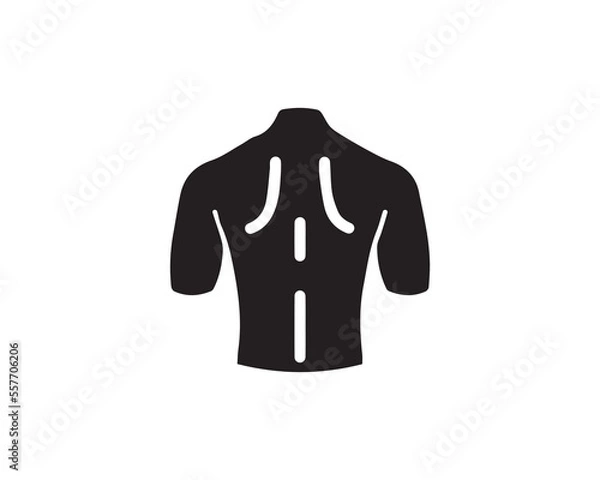 Obraz Back flat icon vector design