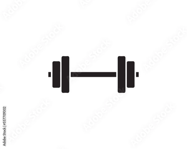 Obraz Barbell vector flat icon design