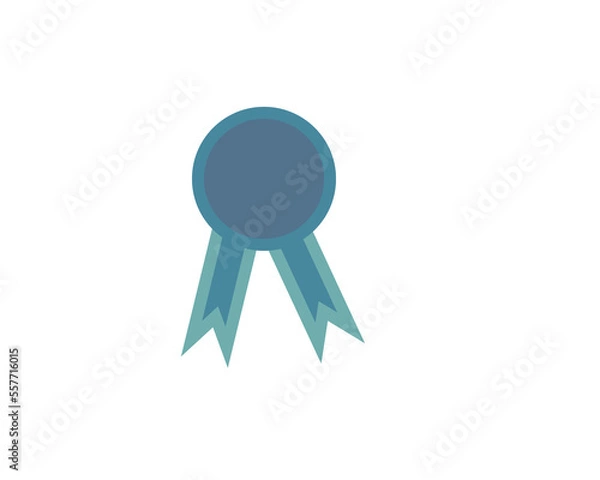 Obraz blue award ribbon