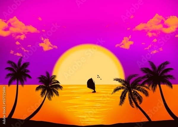 Obraz Sunset picture