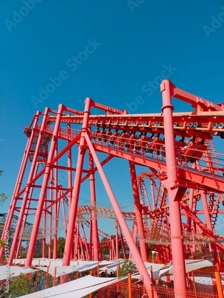 Fototapeta rollercoster