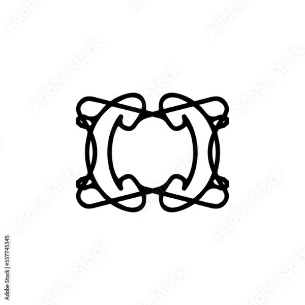 Obraz Text frame icon. Simple style big sale poster background symbol. logo design element. T-shirt printing. Vector for sticker.