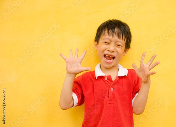 Obraz Cheering young boy