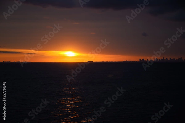 Obraz sunset over Miami