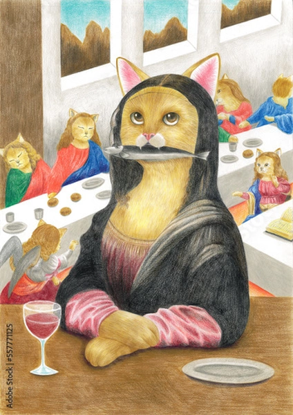 Fototapeta ネコのイラスト