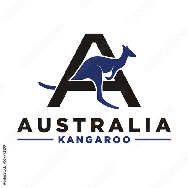 Obraz letter A with kangaroo