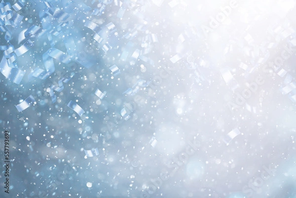 Obraz background christmas confetti snow abstract falling
