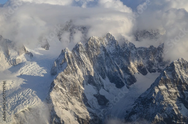 Fototapeta snow covered mountains
