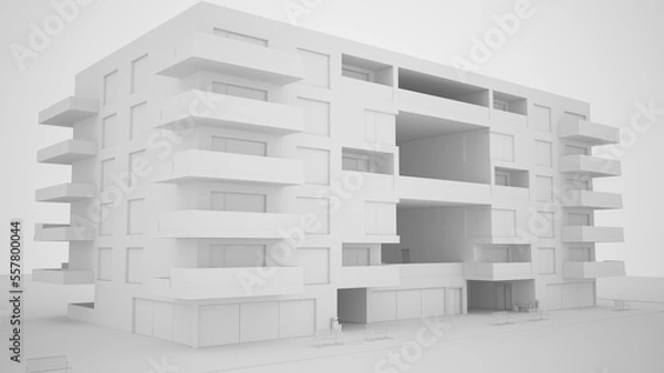 Obraz Bâtiment 3D