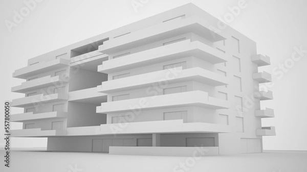 Obraz Bâtiment 3D